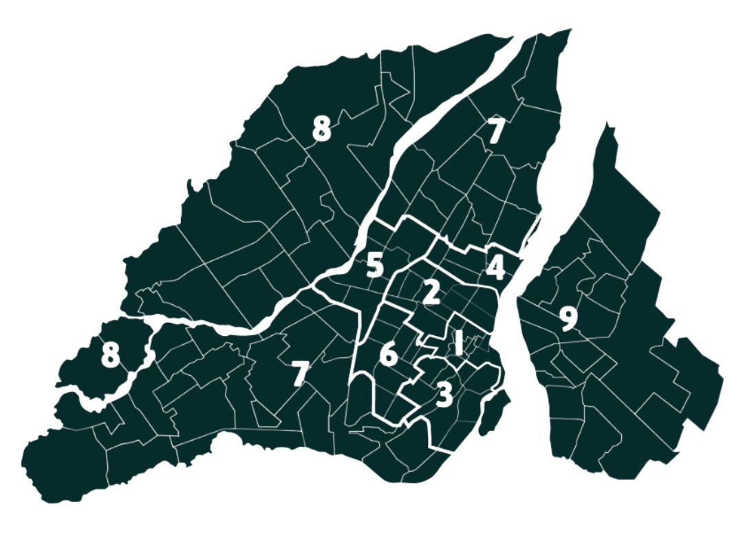 Carte livraison à vélo Chasseurs Courrier - Envoi Québec
